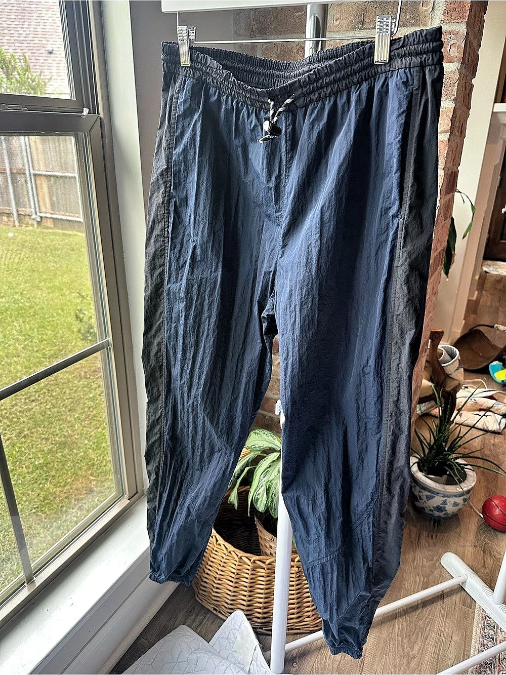 lululemon Color Block Track Pants in Blue & Black